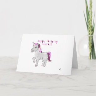 De Agradecimento Feliz Aniversário - Cartão Unicorn 2