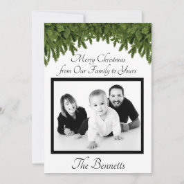 De Agradecimento Feliz Natal da nossa família para o seu cartão