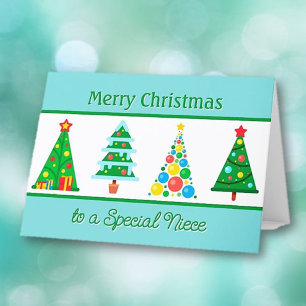 De Agradecimento Feliz Natal para o Cartão Especial da sobrinha
