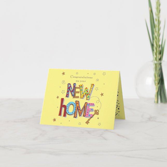 De Agradecimento Feliz Nova Casa Cartão Dobrado (Frente)