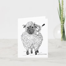 Felpudo Sheep Snuggle Buddy - Cartão