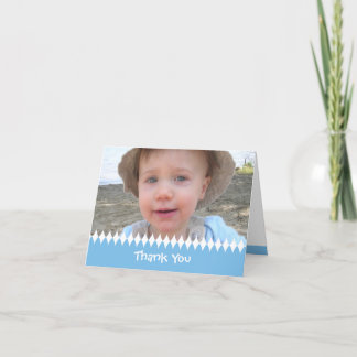 De Agradecimento Filho ou bebê Obrigado Cartão com fotos