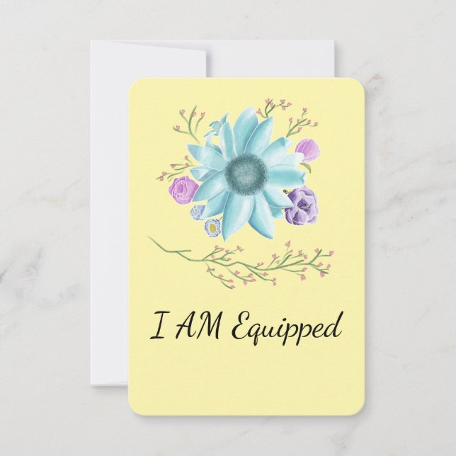 De Agradecimento Flores lacrimogêneas com cartão equipado (Frente)