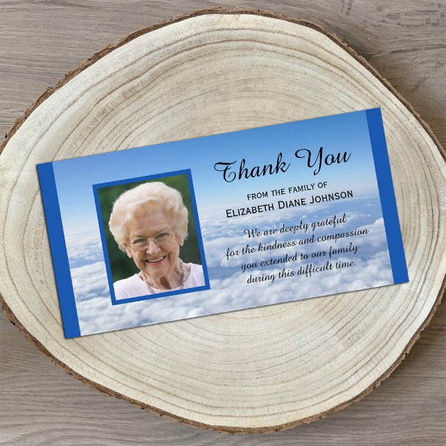 De Agradecimento Foto da Compaixão das Nuvens Obrigado Cartão com f (Criador carregado)