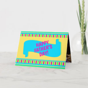 De Agradecimento Foto Dentro Cartão Personalizado do Dia dos Pais F