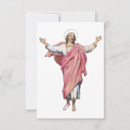 De Agradecimento Ícone do Senhor Ressuscitado Cartão Santo