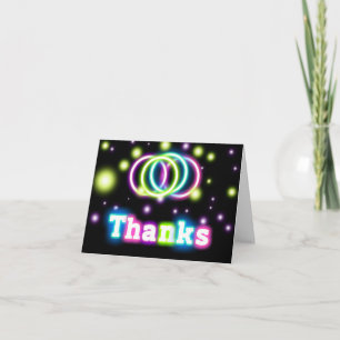 De Agradecimento Letras Neon Brilhantes OBRIGADO obrigado Cartão Do