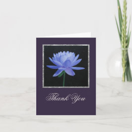 De Agradecimento Lily Azul Com Estrelas Obrigado Cartão Nota