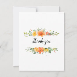 De Agradecimento Lindo Floral Obrigado ou Qualquer Cartão Plano em