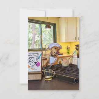 De Agradecimento Livro do cozinheiro do Chef Cartão com fotos Engra