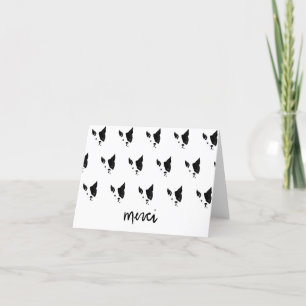 De Agradecimento Merci Obrigado A Você Boletim Francês Cartão Terri