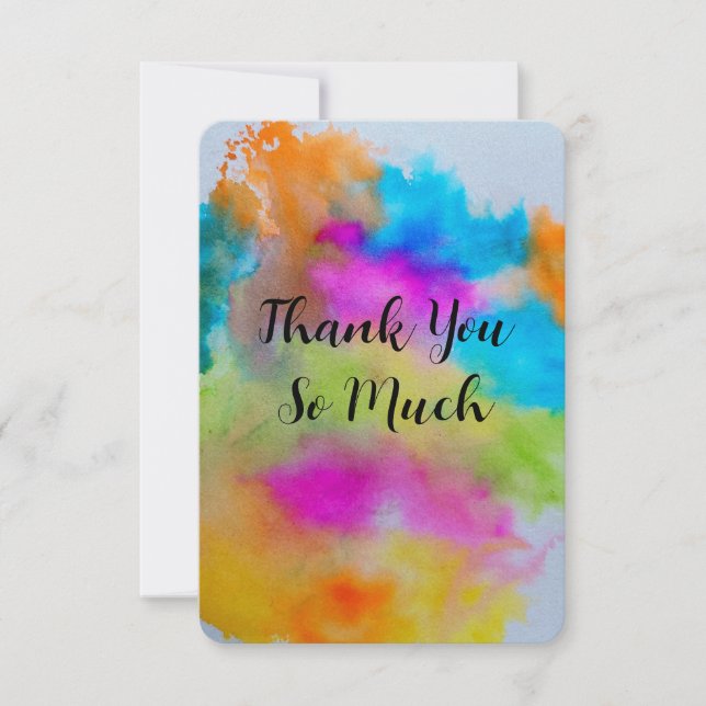 De Agradecimento Muito obrigado cartão (Frente)