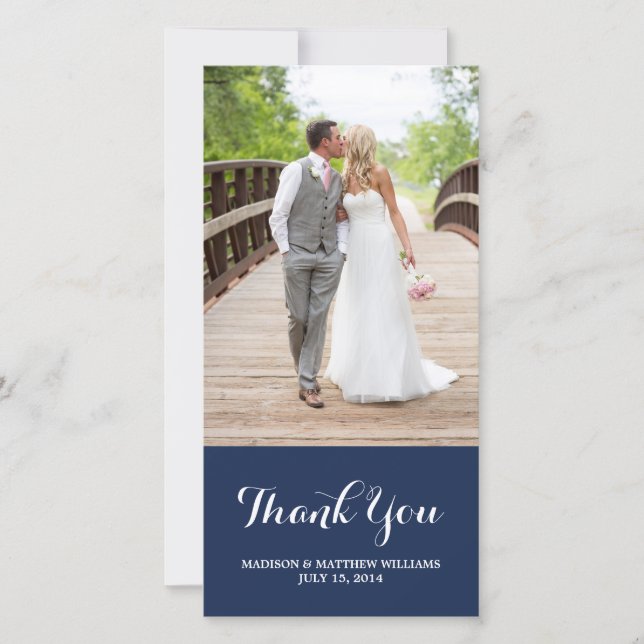 De Agradecimento Nautical | Obrigado Cartão com fotos (Frente)