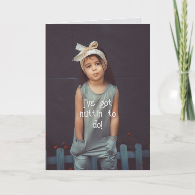 DE AGRADECIMENTO NUTTIN TO DO FAZER - PENSANDO NO SEU CARTÃO (Frente)