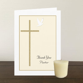 De Agradecimento Obrigado ao cartão do pastor