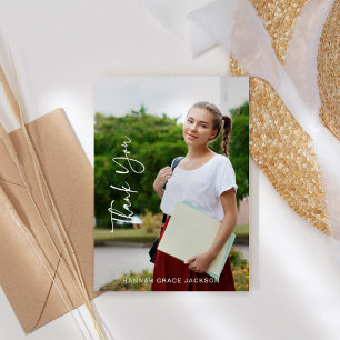 De Agradecimento Obrigado Cartão com fotos