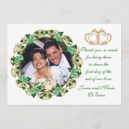 De Agradecimento Obrigado cartão com fotos irlandês