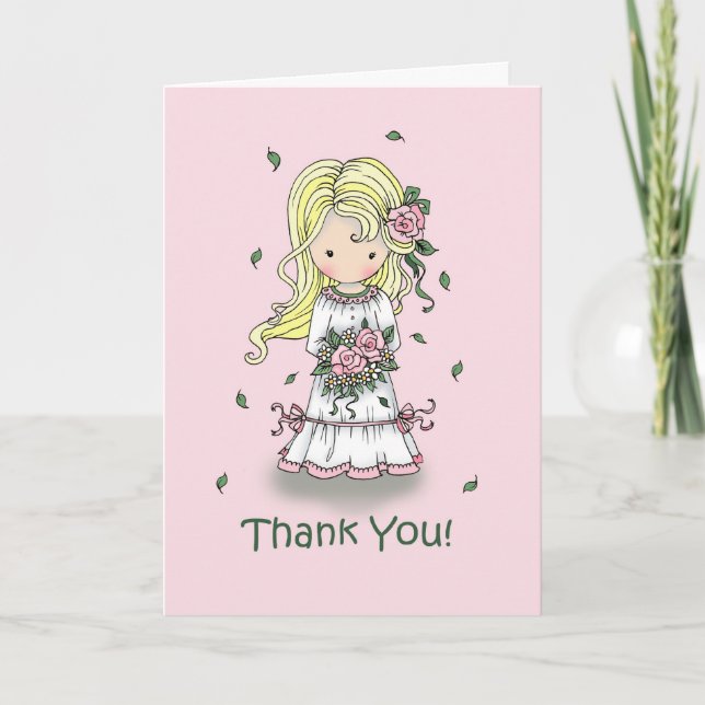 De Agradecimento Obrigado cartão do florista (Frente)