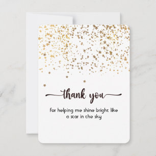 De Agradecimento Obrigado Cartão plano, bonito e simples