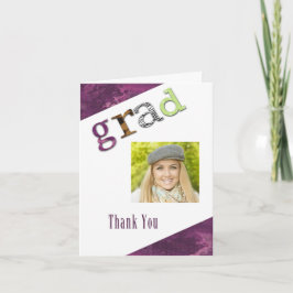De Agradecimento Obrigado da graduação você cartão com fotos