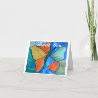 De Agradecimento Obrigado do cartão do ASC você borboleta