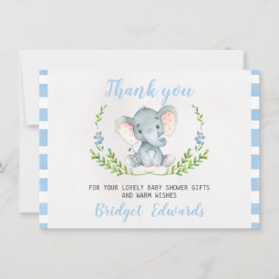 De Agradecimento Obrigado do elefante dos meninos você cartão do