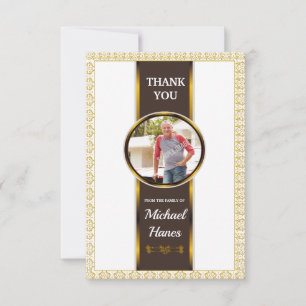 De Agradecimento Obrigado fúnebre você cartão com fotos