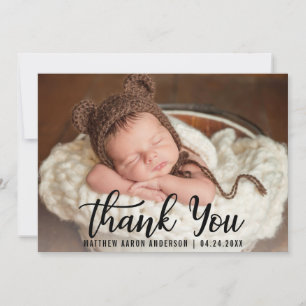 De Agradecimento Obrigado moderno do bebê novo você cartão do pr