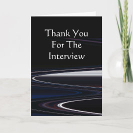 De Agradecimento Obrigado para o cartão da entrevista