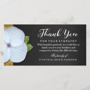 De Agradecimento Obrigado para seu cartão floral da simpatia