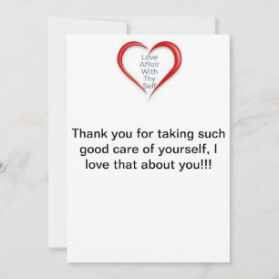 De Agradecimento Obrigado tomando do senhor mesmo, cartão