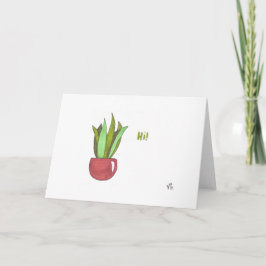 De Agradecimento Oi - Cartão Cactus