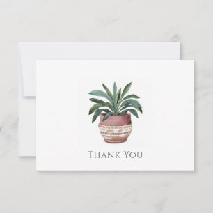 De Agradecimento Planta Potente Obrigado Cartão Botânico