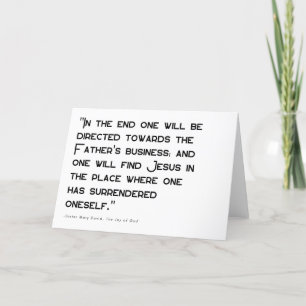 De Agradecimento Renúncia e Paz - Cartão Saudável Religioso