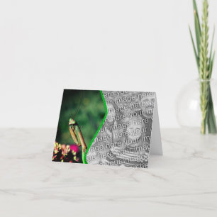 De Agradecimento Rezando o Cartão com fotos da Natureza Mantis