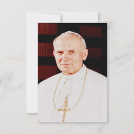 De Agradecimento Santo João Paulo II Cartão Santo