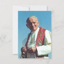 Santo João Paulo II Cartão Santo do Peregrino da E