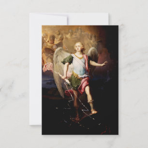 De Agradecimento Santo Miguel Príncipe das Hostes Celestiais Cartão