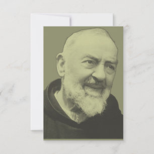 De Agradecimento Santo Padre Pio Apóstolo da Confissão Cartão Santo