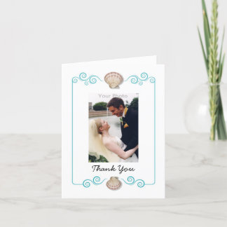 De Agradecimento Shell Swirl Obrigado Cartão com fotos