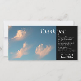 De Agradecimento Simpatia face Cloud 1 Obrigado Cartão com fotos