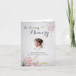 De Agradecimento Simpatia Memorial Obrigado Nota Cartão com Foto