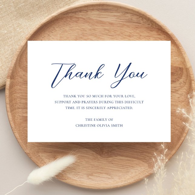 De Agradecimento Simpatia Obrigado Nota Funeral Engano com Cartão (Sympathy Thank You Card)