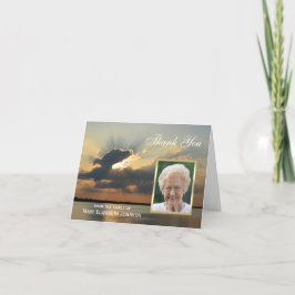 De Agradecimento Simpatia por Sunset Obrigado Nota Cartão Foto Enqu