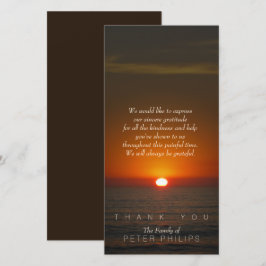 De Agradecimento Simpatia Sunset Obrigado Cartão com fotos