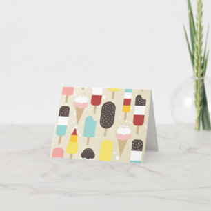 De Agradecimento Sorvete e Tratamentos Congelados Obrigado Cartão d