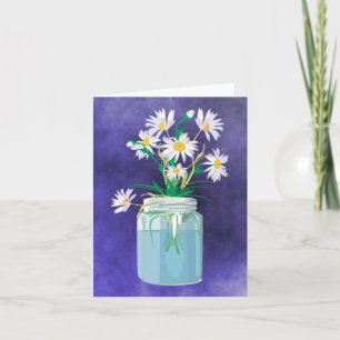 De Agradecimento Summer Daisies Obrigado Cartão Nota