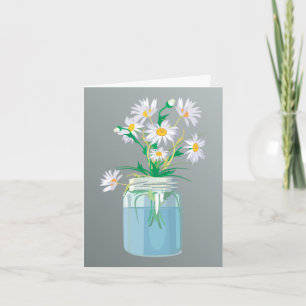 De Agradecimento Summer Daisies Obrigado Cartão Nota