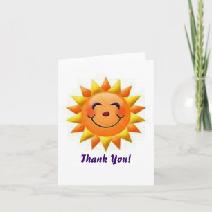 De Agradecimento Sunshine Obrigado Cartão Nota