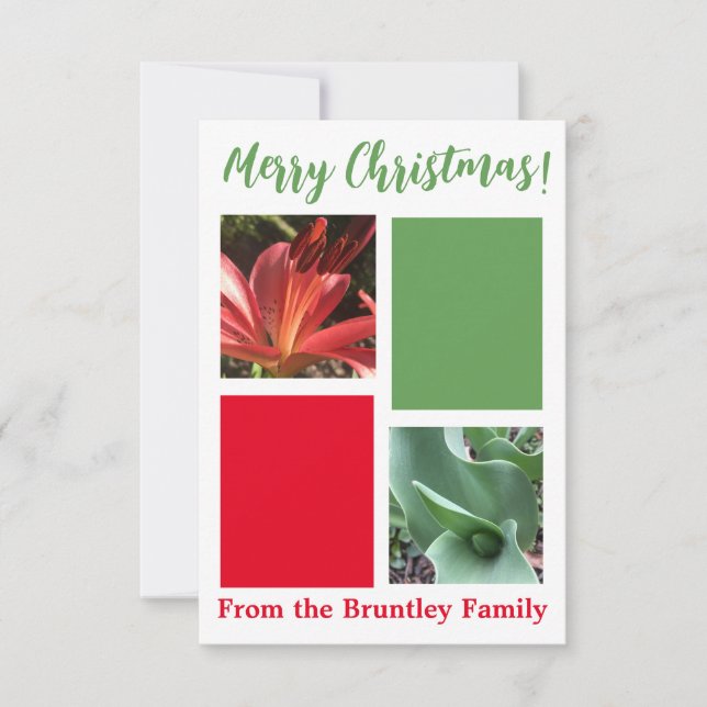 De Agradecimento Uma dica do cartão Z "Feliz Natal!" (Frente)